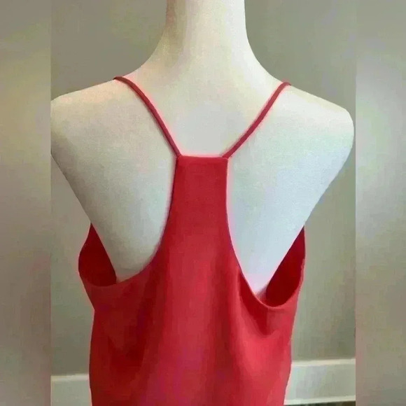 ✨Nymph brand Coral Red V-neck blouse with spaghetti straps size large. - Picture 3 of 9